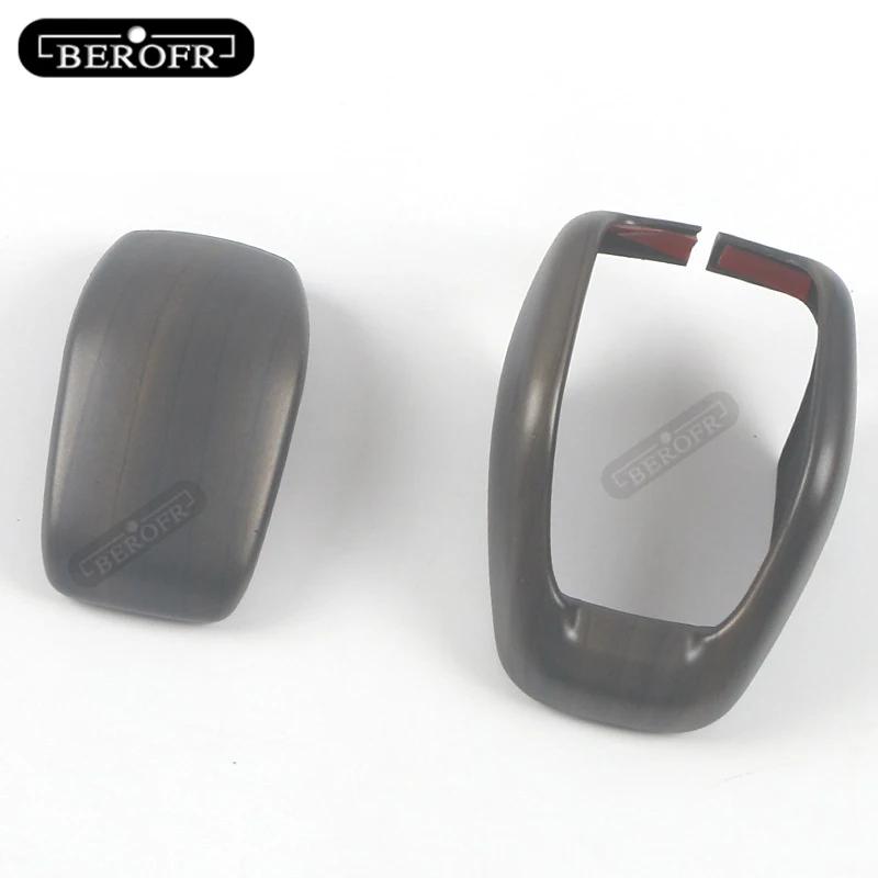 Car Gear Hood Carbon Fibre Shift Knob Gear Side Cover DSG Emblem For Toyota Highlander