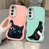 Cute Cat Pattern Case for Samsung Galaxy A21s A11 A12 A52 A14 A13 A15 A16 Soft Phone Cover A23 A06 A03 A53 A33 A04 A22 A05
