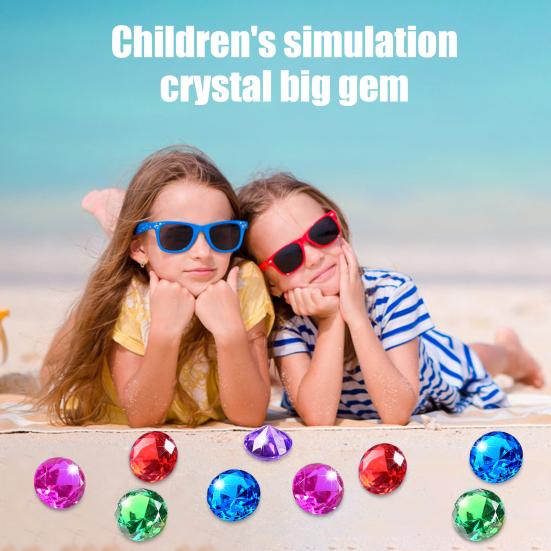 

26 шт. Дайвинг Самоцветы Подводные Драгоценные камни Имитация Кристалла Большой Красочный Искусственный Бриллиант Большой