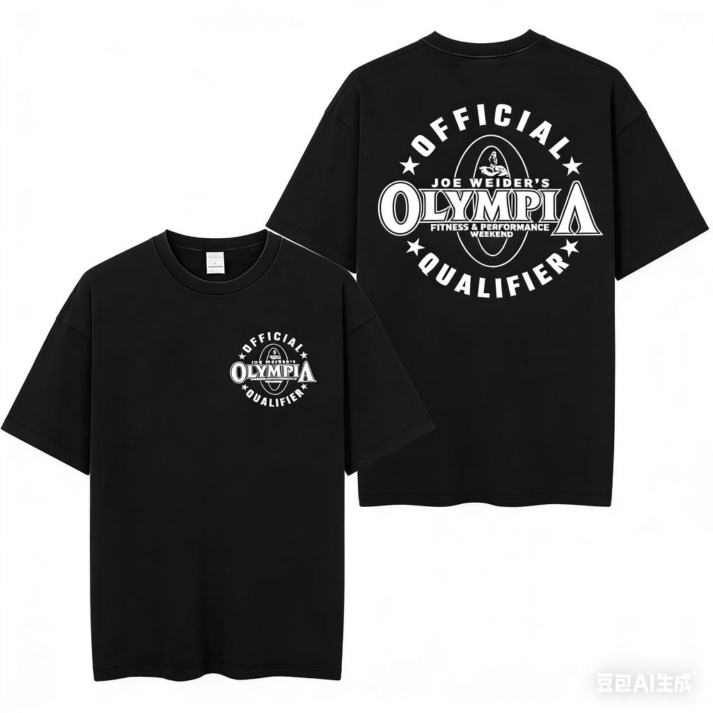 2026 Olympia Gym Unisexs Vintage Graphic T Shirt Unisex Summer Fashion ONeck Short Sleeve Tshirt Casual Sports Cotton Tee Top