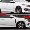 1 Paar Auto Kotflügel Seitenlüfter Kotflügel Luftstrom Formteil Kit Aufkleber für Honda Civic Zubehör 2016 2017 2018
