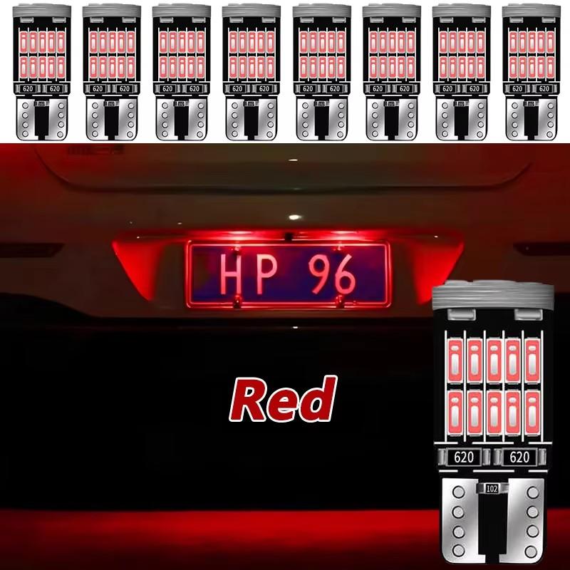 8-16PCS T10 W5W LED Bulb CANBUS No Error 12V 4014-26SMD 400LM 6500K Super Bright White Car Interior Dome Door Maps Trunk Lights