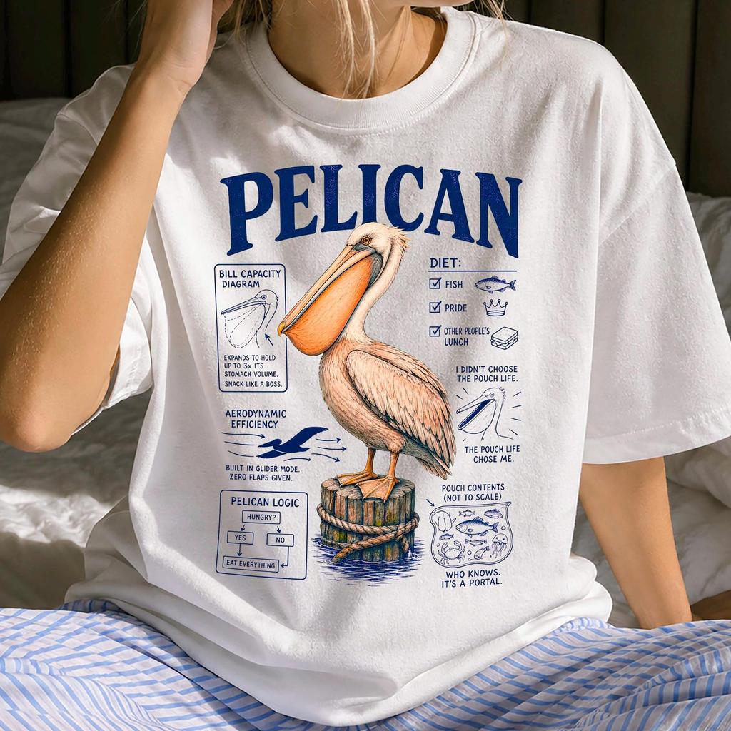 Funny Pelican Shirt - Retro Birds & Birding Gift - Sarcastic Pelican Clothing
