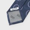 [TAKEO KIKUCHI] Auspicious Necktie PNJ Tomoe Pattern Geometric Necktie Navy (594) 00