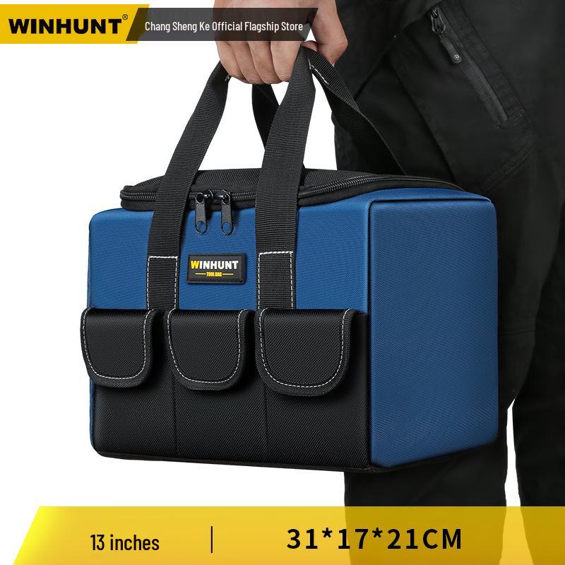 Everwiner Durable Canvas Tool Bag for Woodworking and Car Repairs
