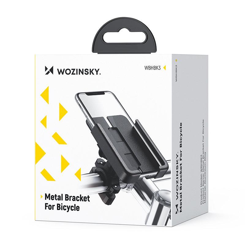 Metal phone holder for scooter bike, black