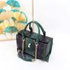 Women'S Bag High Texture Color Hand-Painted Snake Pattern Handbag Womenhandbag Storage