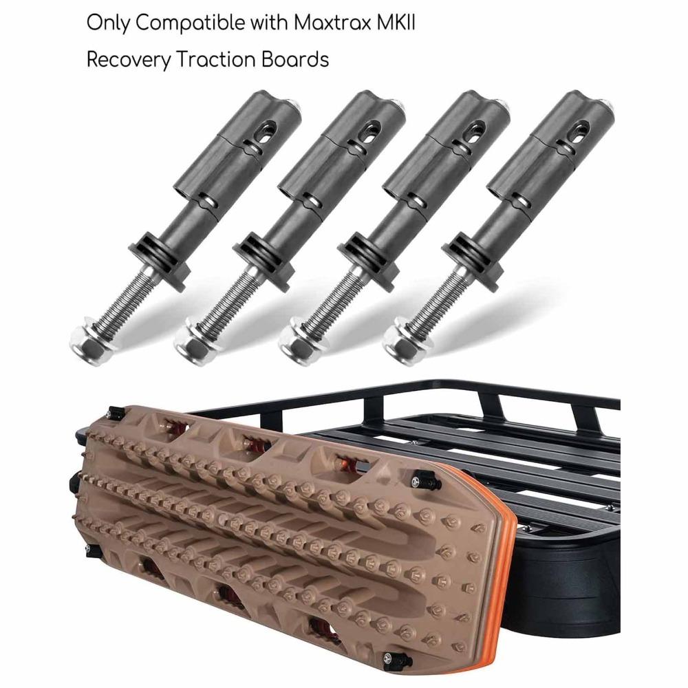 4 PCS Stainless Steel Mounting Pins  MaxTrax MKII Recovery Boards / Traction Boards
