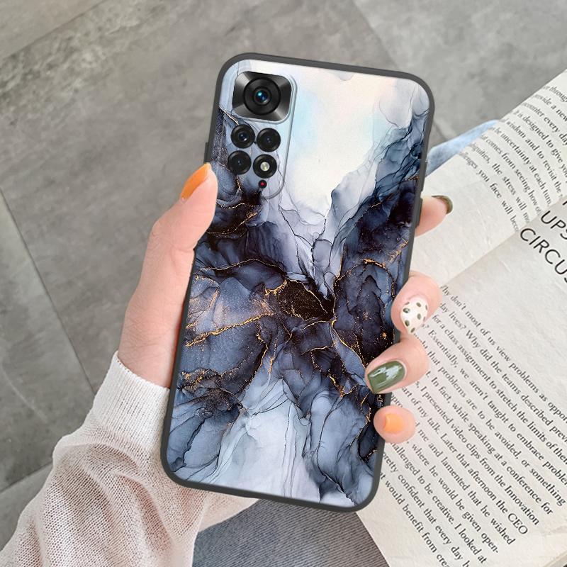 Marble Pattern Phone Case For Redmi Note 11 Pro Protective Cover Case Pink Silicon Soft Funda For Xiaomi Redmi 13C Note 13 4G