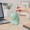 One-piece Molded Pen Organizer Standing Capybara Holder, Cute Animal Desk for Pens Makeup Gradient Orange Cup Brushes, Large Capacity