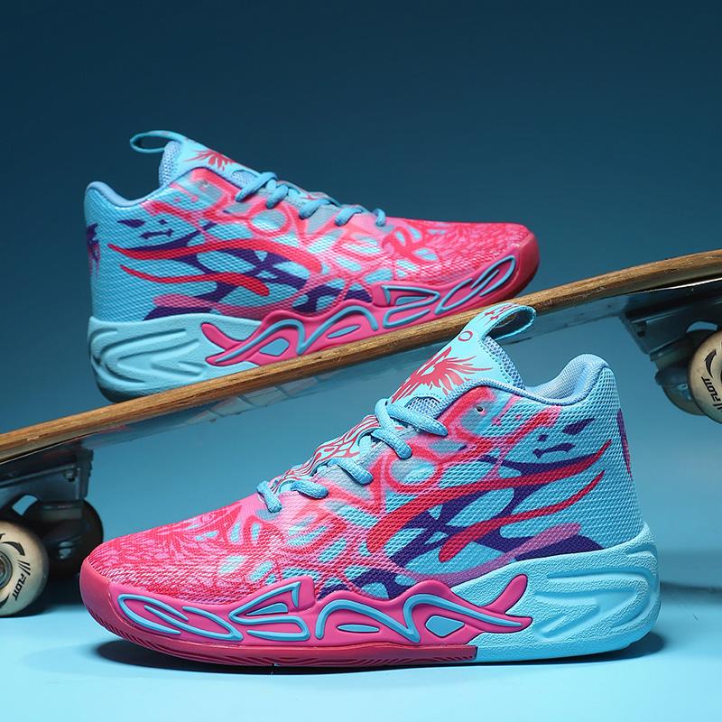 New Men Basketball Shoes Summer Fashion Thick Bottom Soft Sneakers Comfort Professional Run Shoes Shock Absorbent Training Shoes