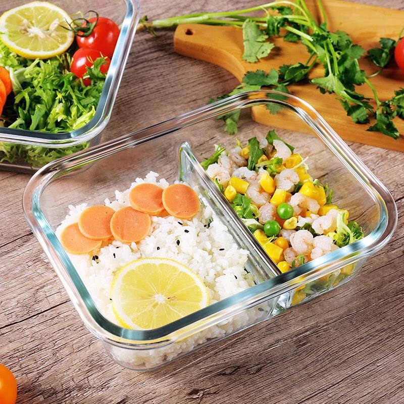 ZISIZ High Borosilicate Glass Lunch Box Set