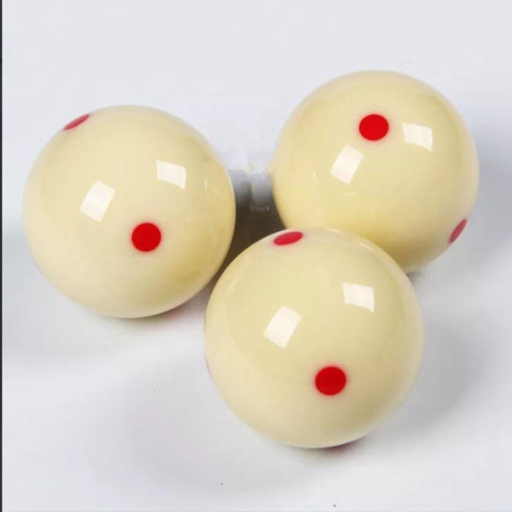 Cue Ball Resin Large Size Pool Training Cue Ball Replacement for Billiard Pool Table Accessories Red Dot
