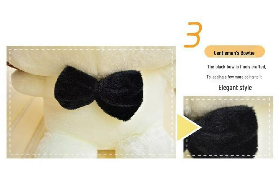 Happy Big Cat Plush Toy - Big Face & Tail Onigiri Cat Valentine's Day Gift
