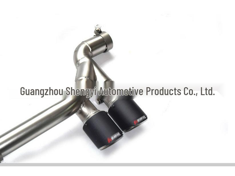 Honda Civic 10th Gen 1.0T Dual Outlet Exhaust Pipe with Carbon Fiber & Stainless Steel Tailpipe
