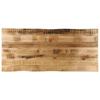 Vidaxl Tabletop with Natural Edge, 140X60X3.8 Cm, Mango Wood