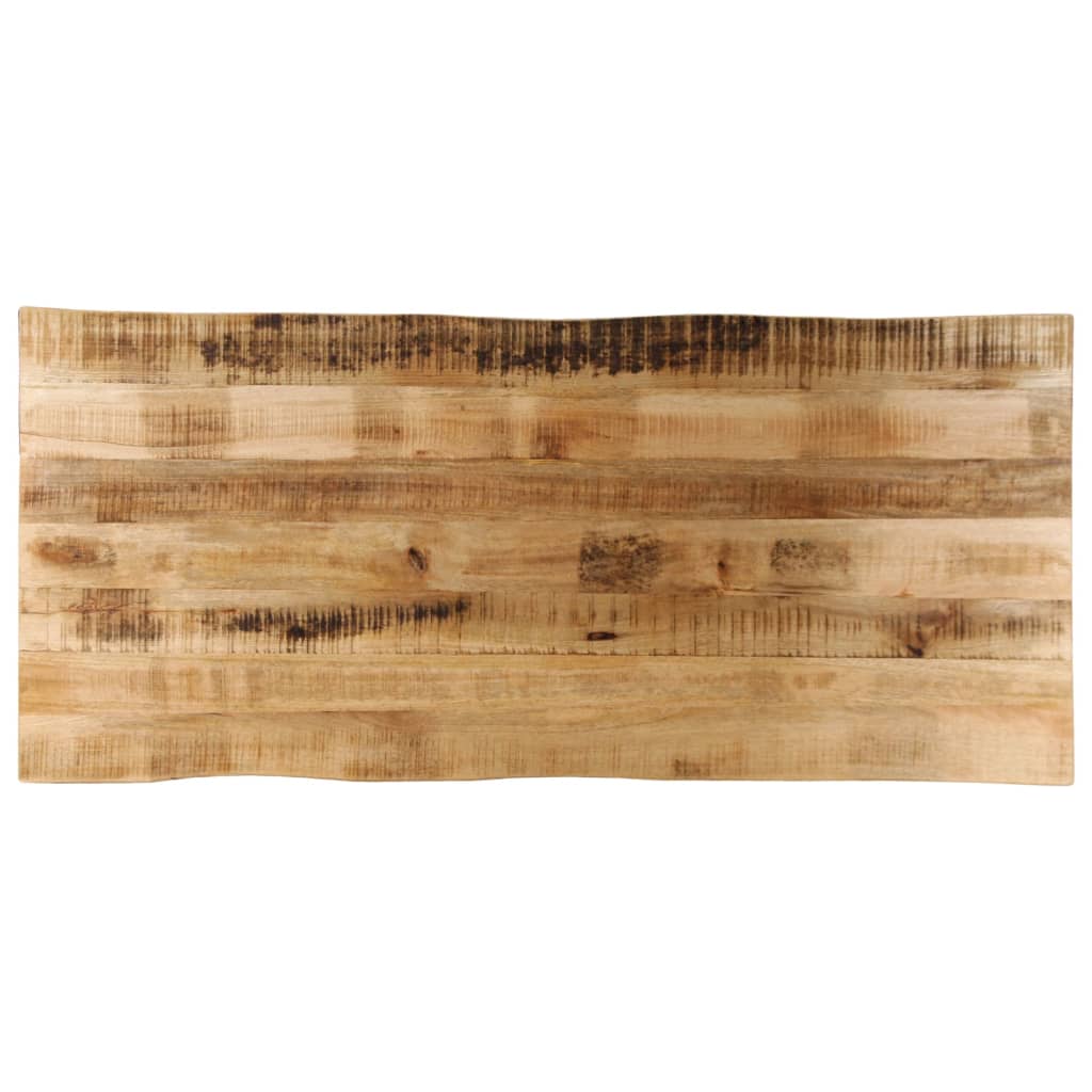 Vidaxl Tabletop with Natural Edge, 140X60X3.8 Cm, Mango Wood
