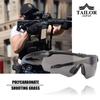TAILOR JAPAN Extra Thick Shooting Glasses, Airsoft Goggles, Tactical Goggles, Sports Sunglasses, Polarized Lenses, Polycarbonate Eyewear, Airsoft, Set