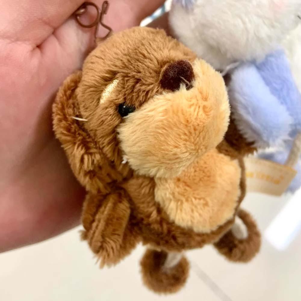 Ornament Bear Doll Key Ring Soft Cartoon Animal Keychain Kawaii Plush Dog Pendant  Girls
