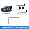 Bluetooth Headset for Motorcycle Helmets, Long Battery Life, Two-Way Intercom, Music Mixing, FM Radio, LCD Display for Cycling