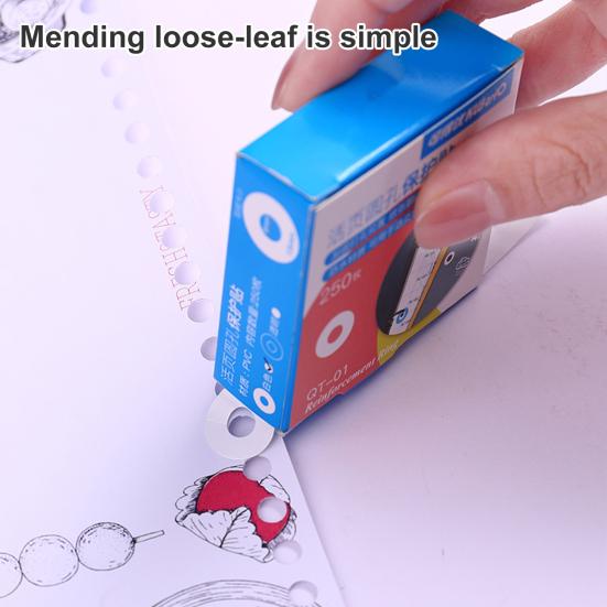 250 Adet Kağıt Tamir Etiket DIY Mini Kendinden Yapışkanlı Anti-break Gevşek Yapraklı Kağıt Koruyucu Ofis Malzemeleri