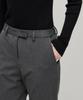 MUSINSA STANDARD WOMAN Women'S Heavyweight Fleece-Lined Slim Straight Hidden Elastic Waist Slacks [Medium Gray]