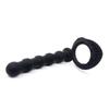 Silicone Anal Plug with Dual Rings & Prostate Massager for Prolonged Pleasure