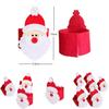 Christmas Decorations 3d Santa Claus Non-woven Tablecloth Set For Hotels And Dining Tables In Stock