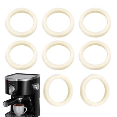 Juego de 8 Piezas de Arandelas de Fieltro de Repuesto para Piezas de Molinillo de Cafetera para BrevilleBarista Express BES870/876/878/880/980