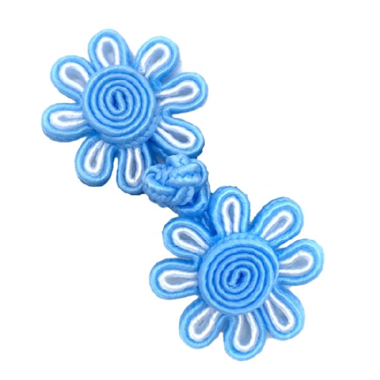 

Chinese Knot Buckle Closure Buttons for Dance National Dress Cheongsam Garment синій