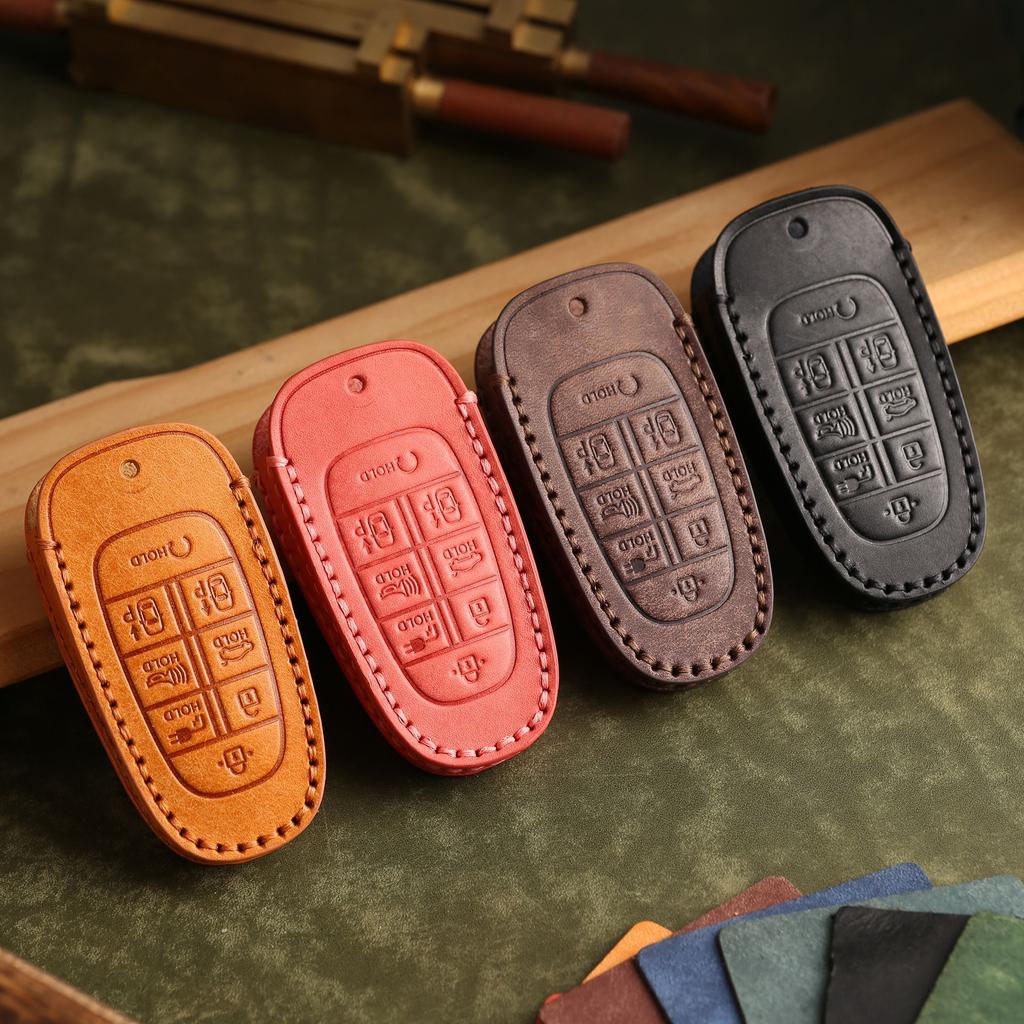 Korean Car Key Case Is Suitable For Modern Genuine Leather Handmade Car Key Case Cowhide