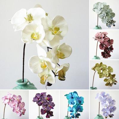 1 Stück künstliche Blume Schmetterling Orchidee lebensechte Garten DIY Party Hochzeit Dekor