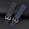High Quality Rubber Watchband Cartier CALIBRE London Tank W7100056 W7100055 WGCA0010 WSCA0006 WSCA Citizen Watch Strap 23mm