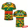 Men's T Shirt 3D Printing Football Jersey Short Sleeve Sports Oversized Round Neck Tee Shirts