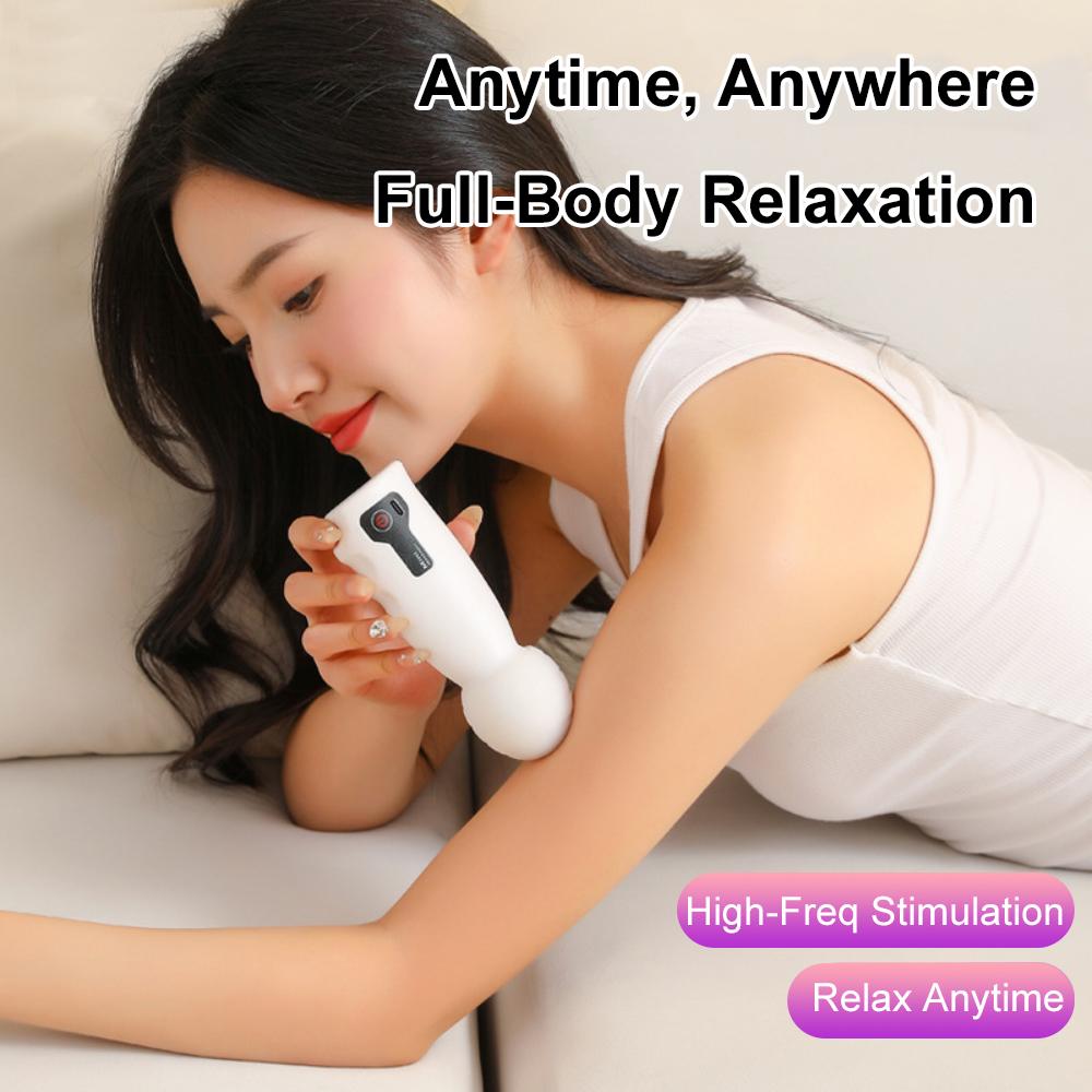 Mini Massage Gun Fascia Machine Muscle Relaxation Vibrating Gun Rod Percussion Massage Fitness Equipment Relieve Muscle Soreness