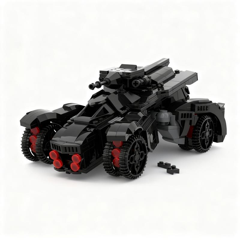 NEW 624PCS MOC Hero Movie Arkham Knight Batmobile Model Technology DIY Assembly Building Blocks Display Birthday Gift Building