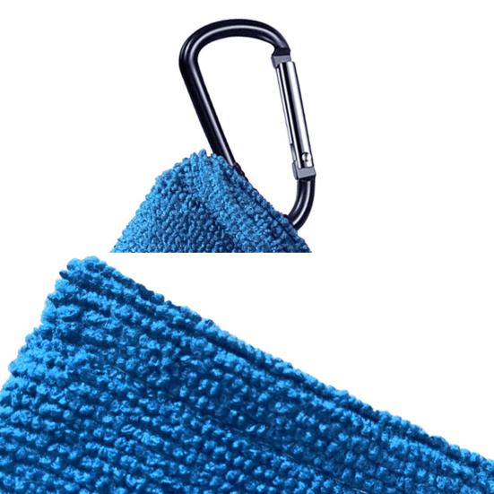 Golf Ball Towel Small Pocket Towel with D Clip for Balls Clubs Portable Golf Ball Cleaner Accessories for Men Women Course Exercise