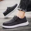 New Men's Canvas Shoes Breathable Casual Shoes Luxury Brand Men Loafers Lightweight Boat Shoes Outdoor Vulcanize Shoes Sneakers