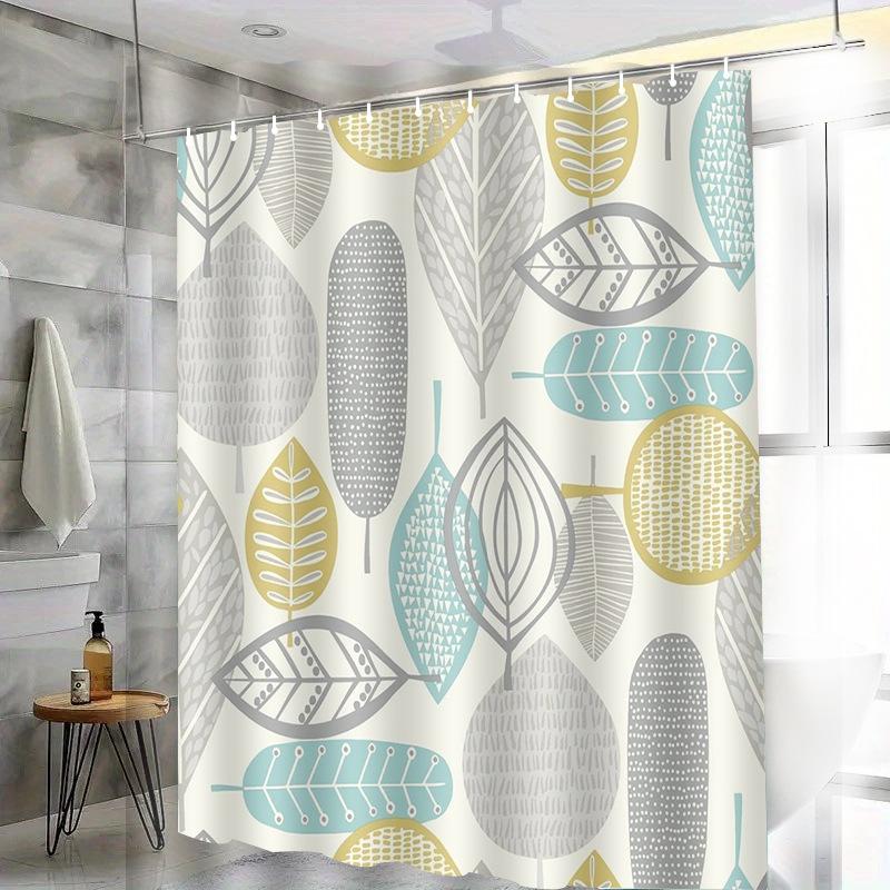 Cartoon Octopus Washable Dirt-Resistant Shower Curtain Shower Head Waterproof Polyester Bath Curtain For Home Decor Accessories