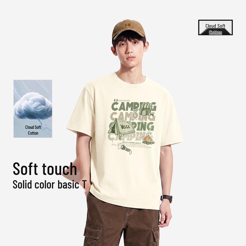 XueZhongFei Men s Heavyweight Cotton Graphic T-Shirt 4XL