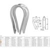 Lot de 50 cosses câble métallique M4 en acier inoxydable – serre-câble pour fils, balustrades et usage marin