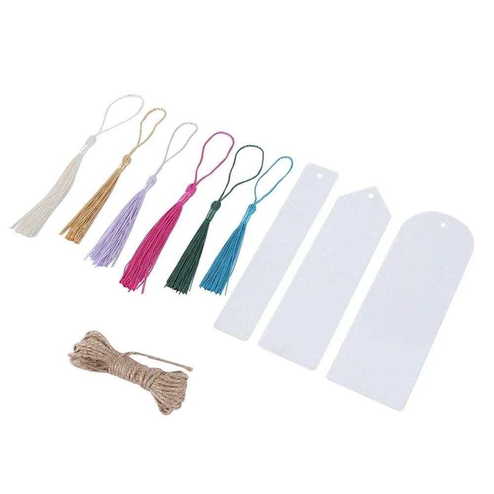 Transparent Blank Bookmarks Acrylic Unfinished Bookmarkers DIY Bookmarks  Crafts Decors