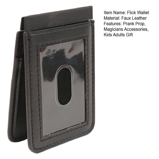 Flick Wallet Tricky Prop Make It Appear or Disappear Wallet Street Stage Stage Performance Gimmick Prank Prop Beginner Magicians Accessories