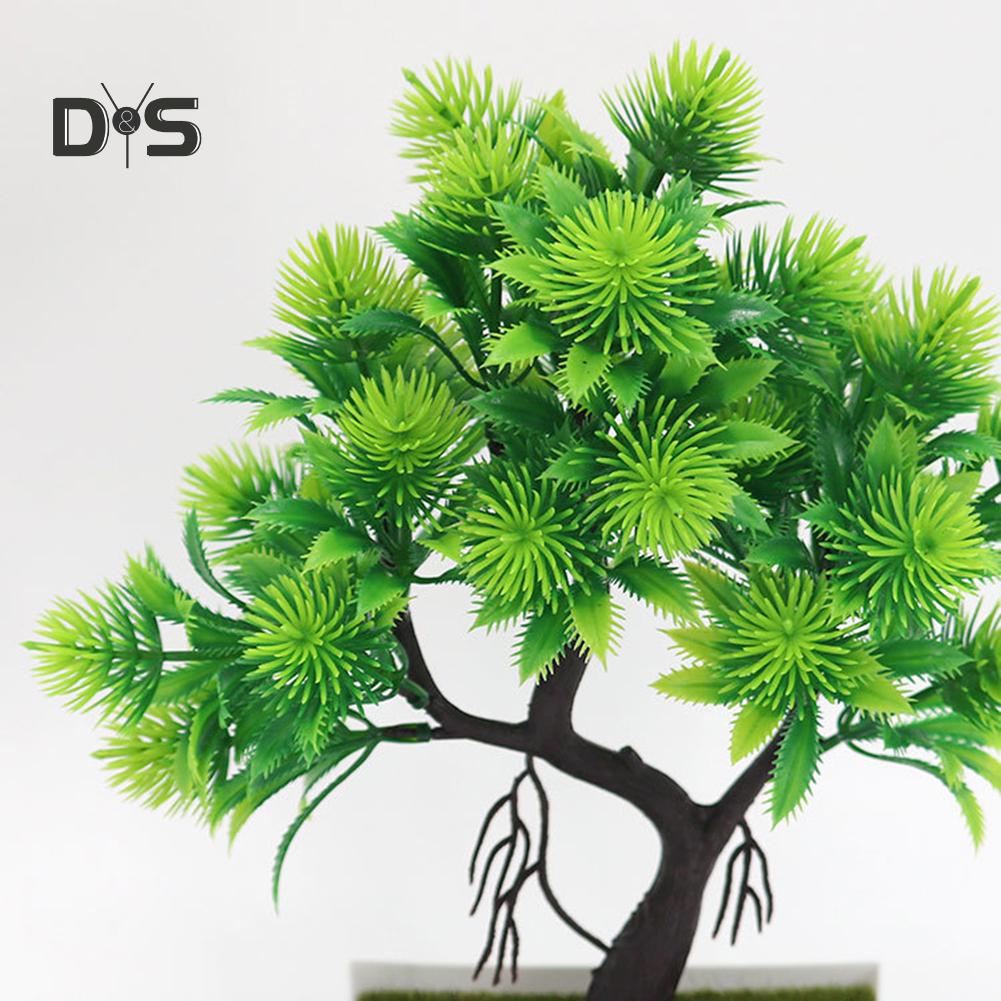 Blooming Bouquet Artificial Flower Pine Tree Bonsai Stage Garden Wedding Party Decor