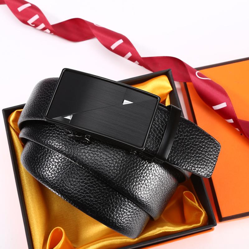 Belt Men'S Business Belt Casual Easy To Wear Simple Automatic Buckle Belt Stall