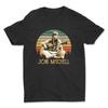 Joni Mitchell Gitarre Unisex T-Shirt Schwarze Baumwolle Alle Größen 1f520