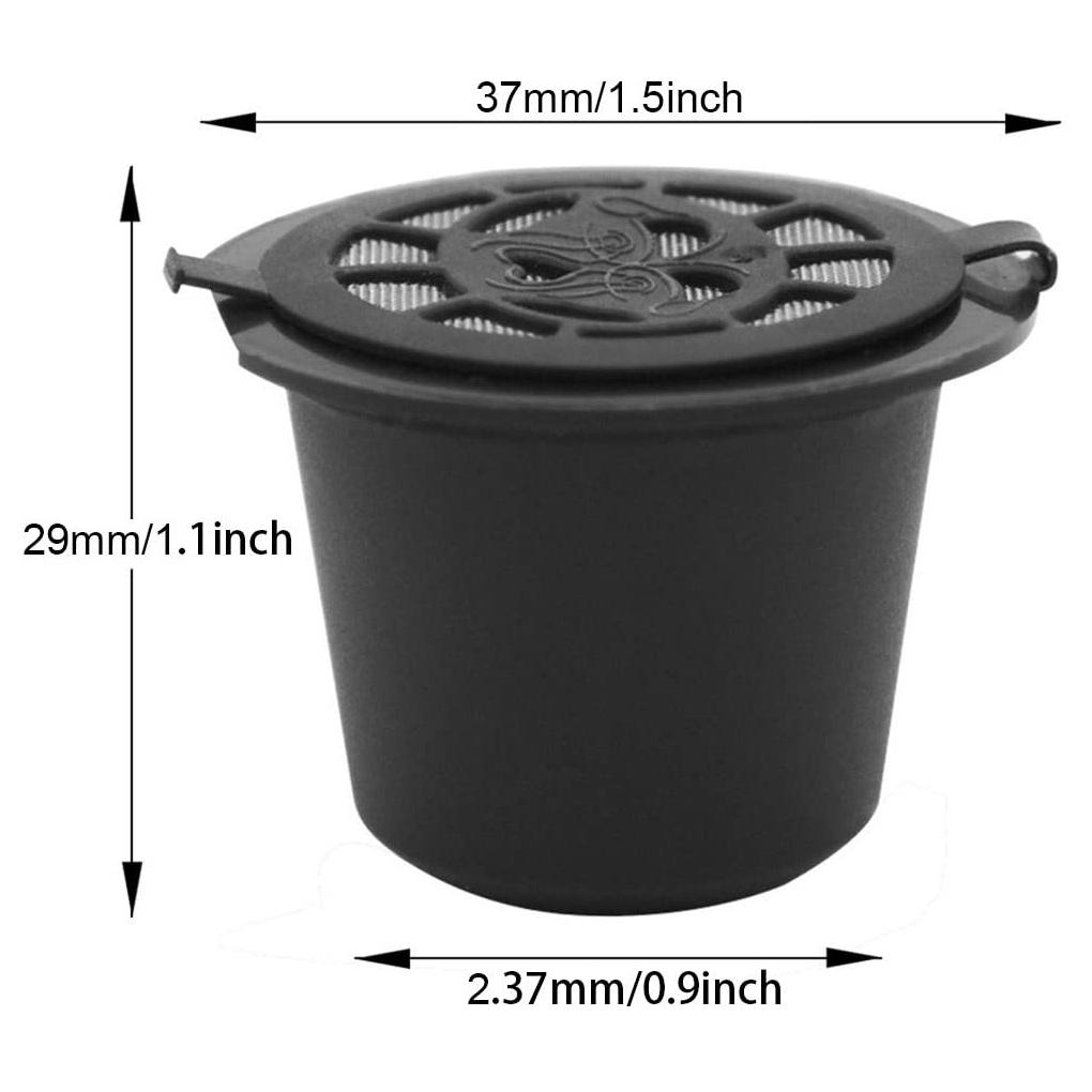 3 Stück Nachfüllbare Wiederverwendbare Espresso-Kapsel für Nespresso Kaffeemaschine Wiederverwendbare Kapsel Nachfüllen Leere Kapsel