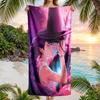 Kpop Hunter Fashion Beach Towel: Ideal for Summer Adventures Soft, Absorbent and Quick Drying Suitable for Swimming and Bathing