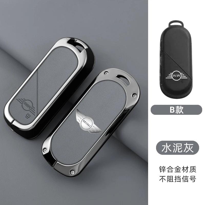 

Car Sticker Hot 2025 Zinc Alloy Car Remote Key Case Cover Holder Shell Shell Fob for Bmw Mini Countryman Cooper One 2023 2024 Ac