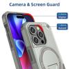 Popular Cool Rugged For Magsafe Charging Case For iPhone 17 Air 16E 15 14 13 12 Pro Max Wrist Strap Hidden Stand Anti-Drop Cover